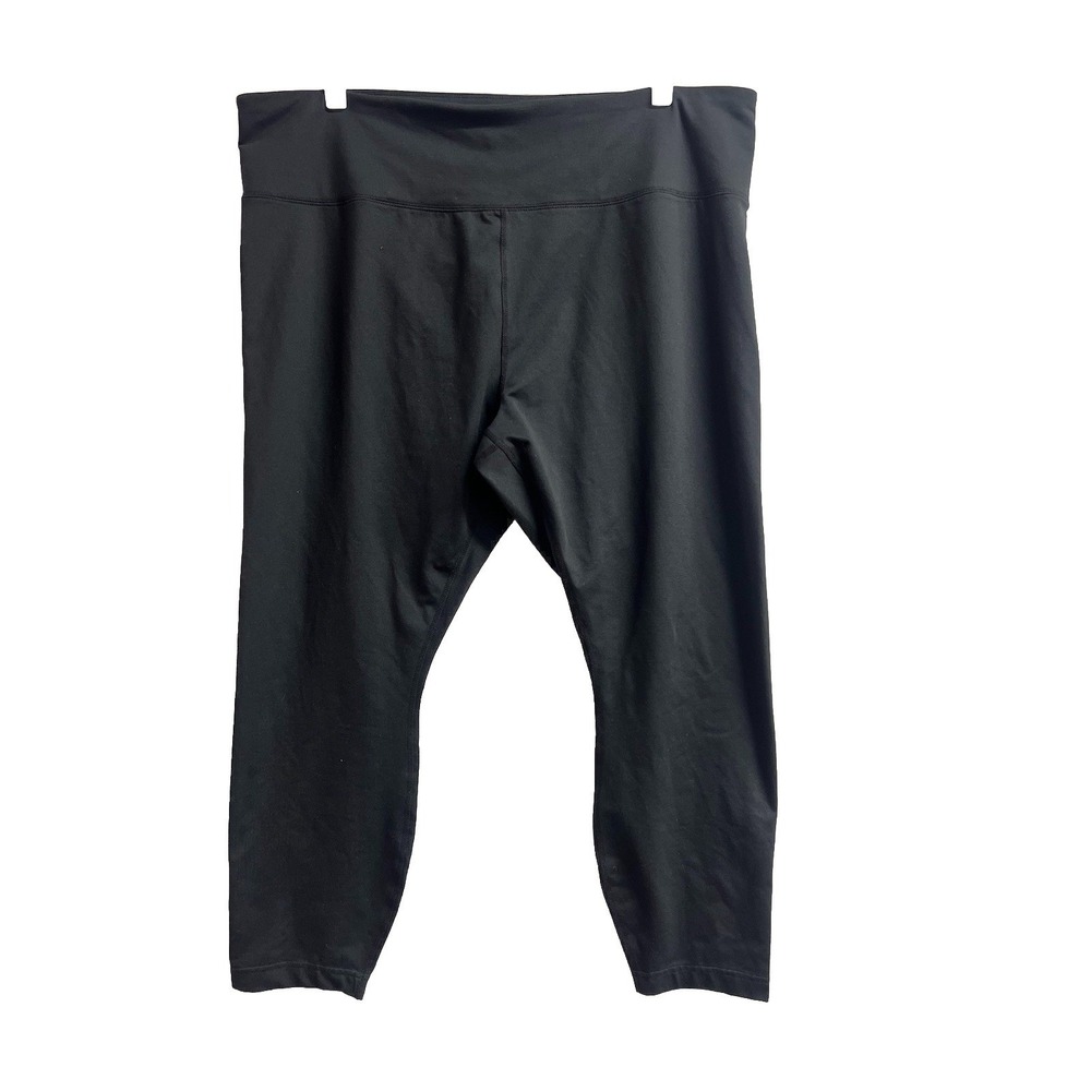 Lands End  Womens 2X (20W-22W)‎ Black Legging Pull On Stretch New
